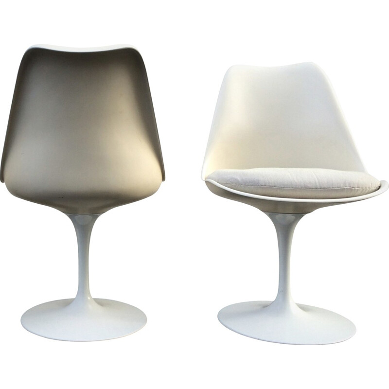 Pair of Knoll chair in fiber glass and aluminum, Eero SAARINEN - 1960s