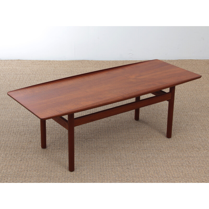 Vintage scandinavian coffee table in teak by Grete Jalk for Poul Jeppersen,1950