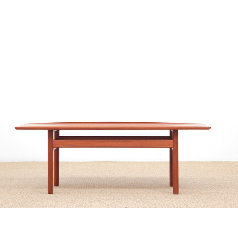 Vintage scandinavian coffee table in teak by Grete Jalk for Poul Jeppersen,1950