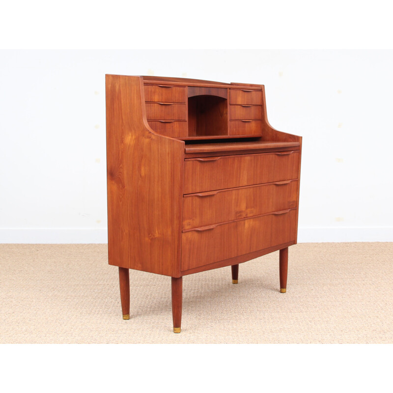 Vintage scandinavian secretary in teak from the 60s