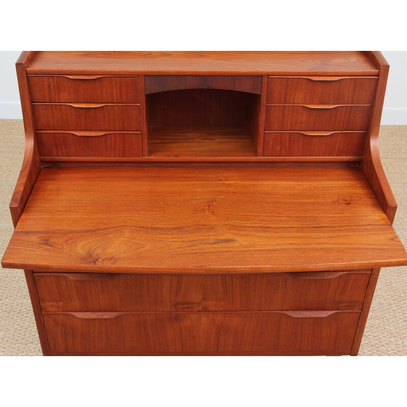 Vintage scandinavian secretary in teak from the 60s