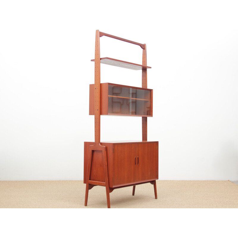 Vintage Scandinavian teak bookcase in teak,1960 