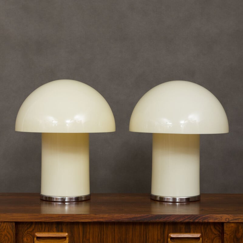 Pair of vintage "Leila" lamps by Verner Panton & Marcello Siard,1960