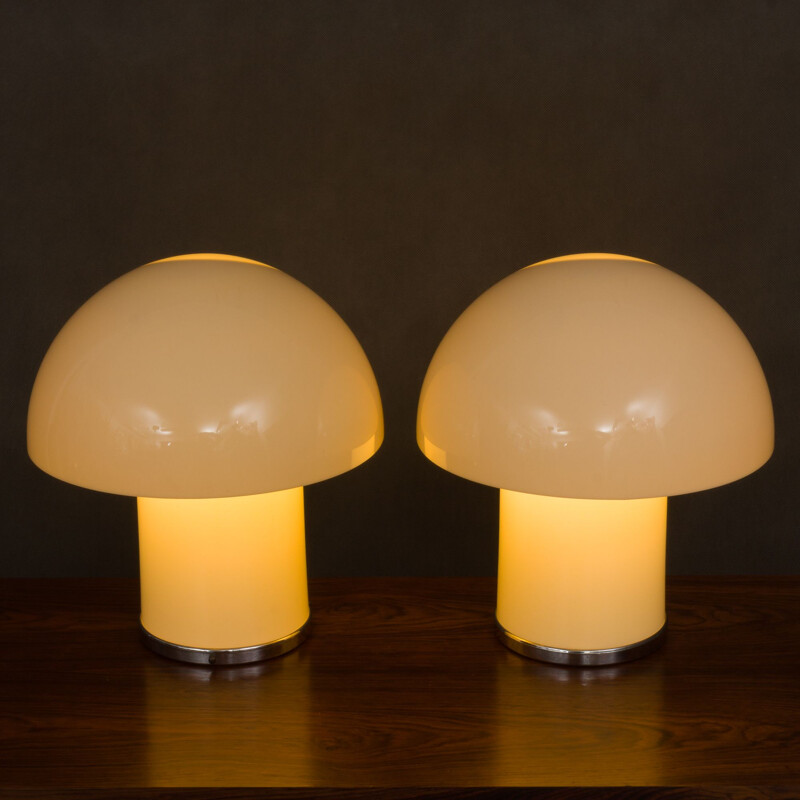Paire de lampes vintage "Leila" par Verner Panton & Marcello Siard,1960