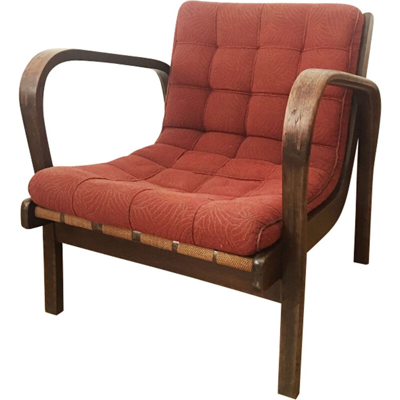 Vintage armchair by Karel Kozelka and Antonin Kropacek 1940s