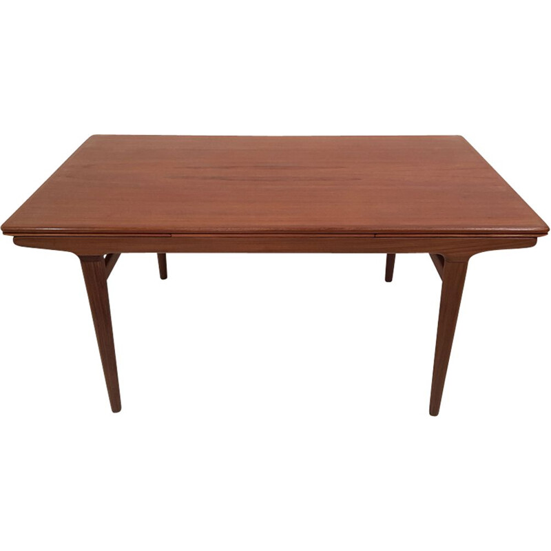 Vintage teak extendable table by Johannes Andersen,1960