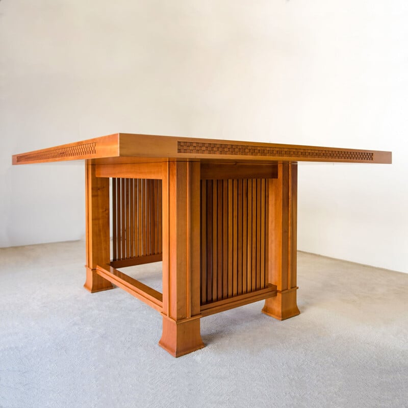 Vintage Husser table designed by Frank Lloyd Wright
