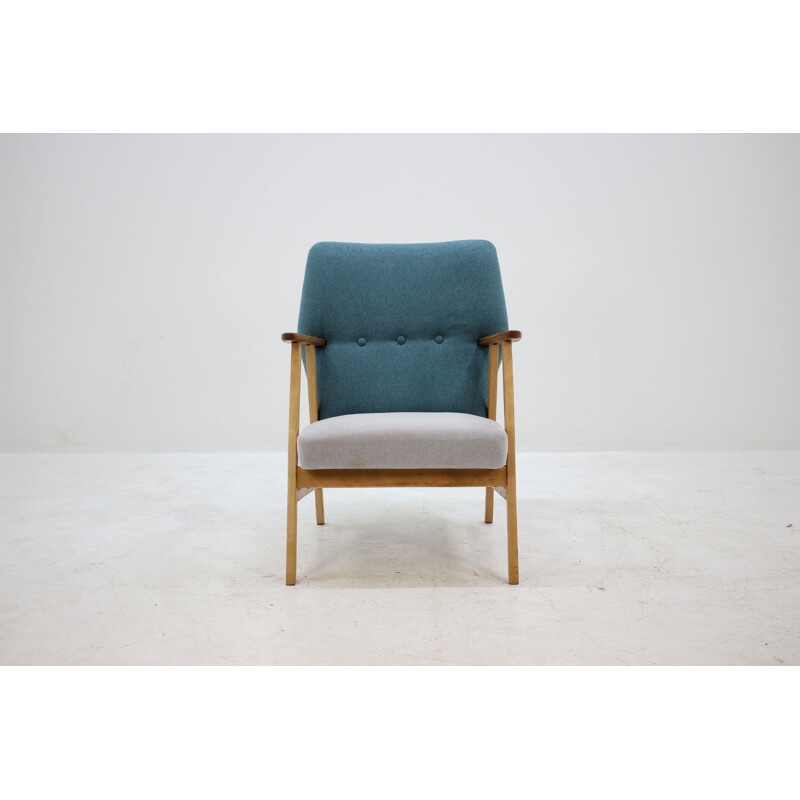 Vintage armchair in teak and beech Denmark 1960s