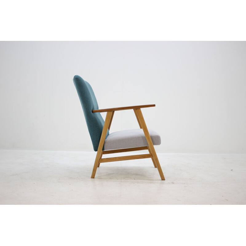 Fauteuil vintage en teck et hêtre Danemark années 1960