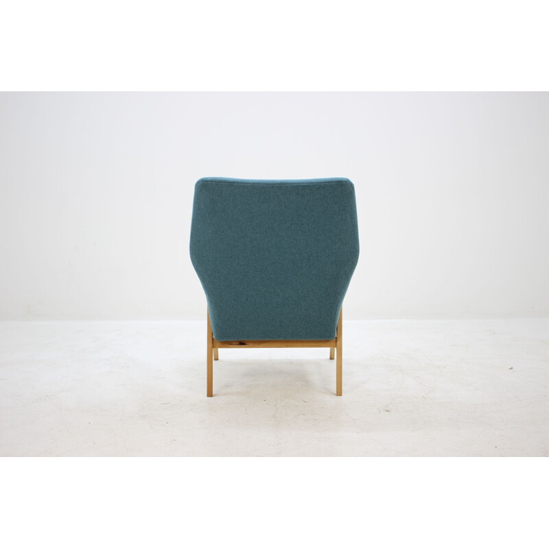 Fauteuil vintage en teck et hêtre Danemark années 1960