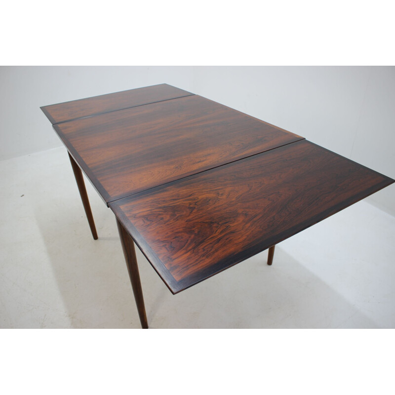 Table vintage danoise en palissandre extensible