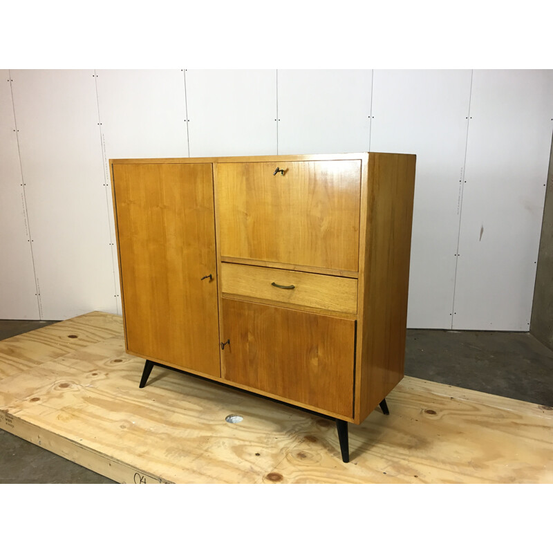 Vintage birch cabinet