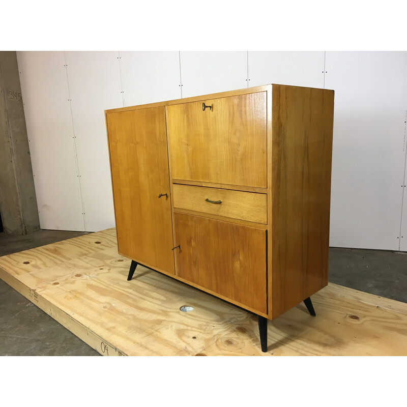 Vintage birch cabinet