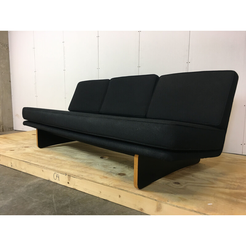 Vintage black 671 sofa by Kho Liang Ie for Artifort