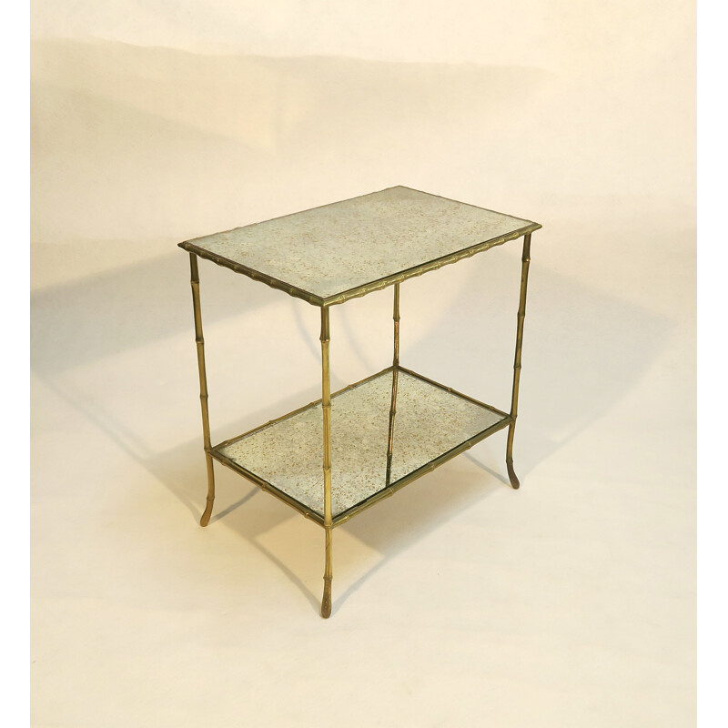 Vintage side table Maison Baguès France 1960s