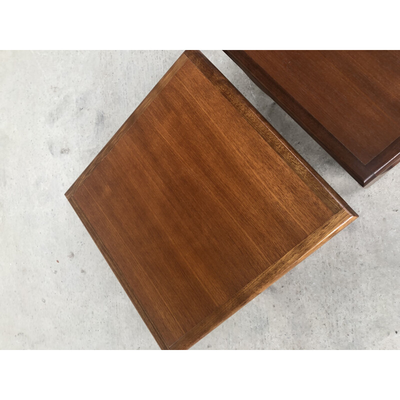 Vintage nesting tables in teak 1960s