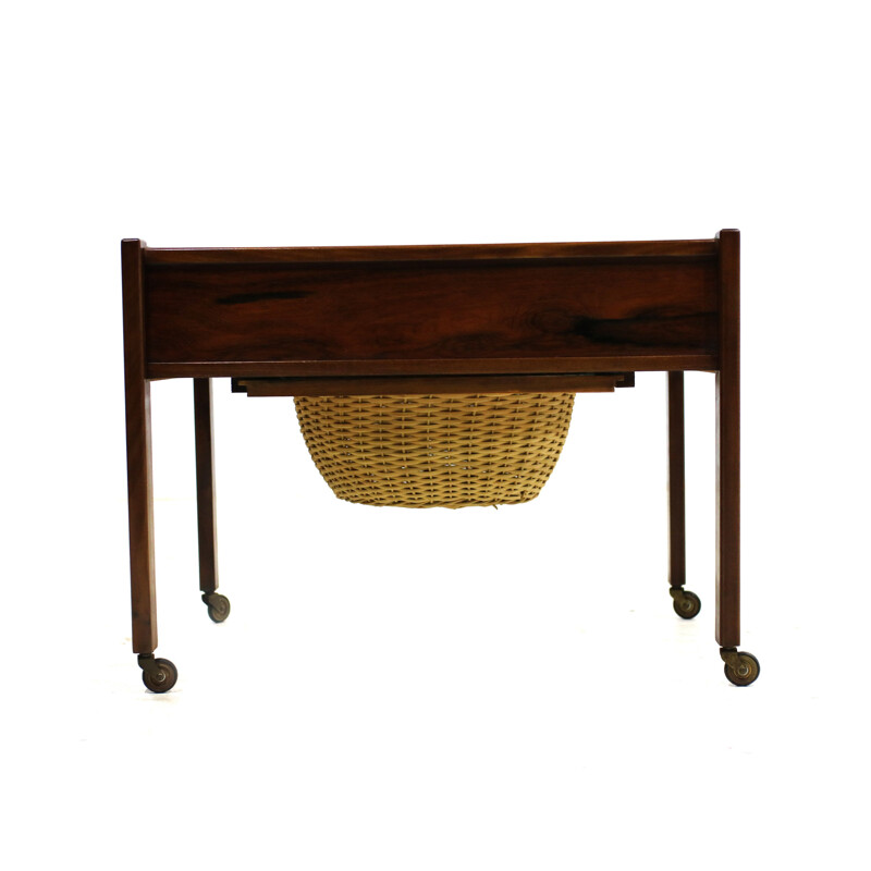Vintage Sewing Table in Rosewood Danish 1960s