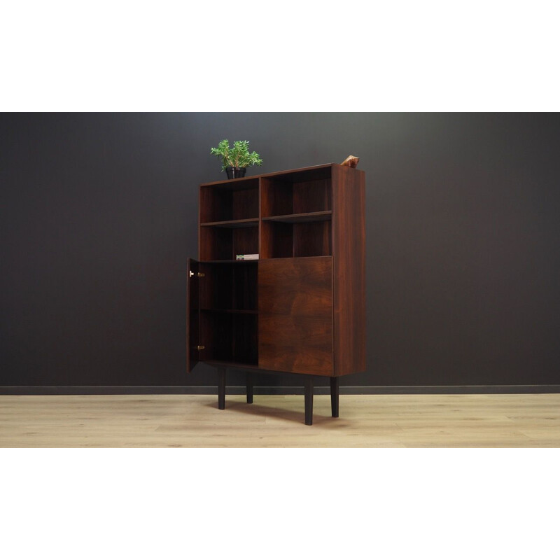 Vintage bookcase in rosewood Scandinavian 1960-70s