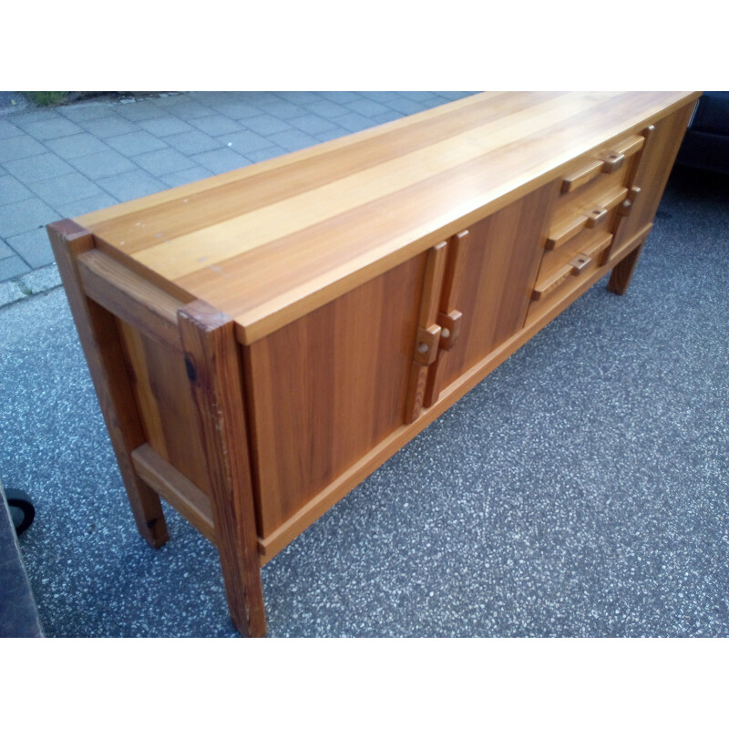 Vintage sideboard in pine 1970s