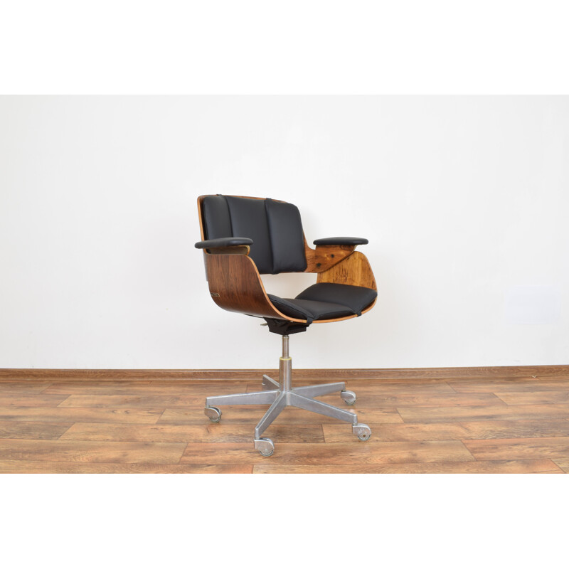 Vintage Rosewood Office Chair by Hans Könecke for Tecta 1954