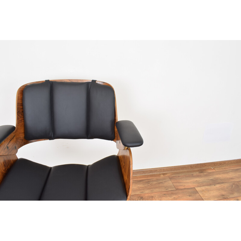 Vintage Rosewood Office Chair by Hans Könecke for Tecta 1954