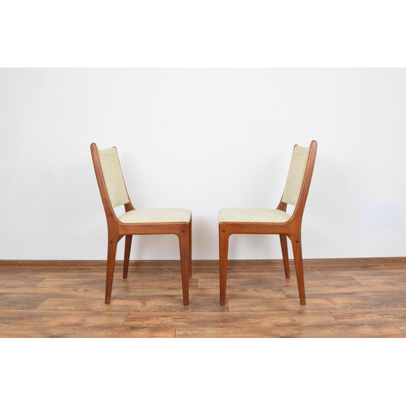 Set of 2 vintage Teak Chairs by Johannes Andersen 1960s 