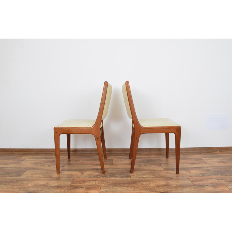 Set of 2 vintage Teak Chairs by Johannes Andersen 1960s 