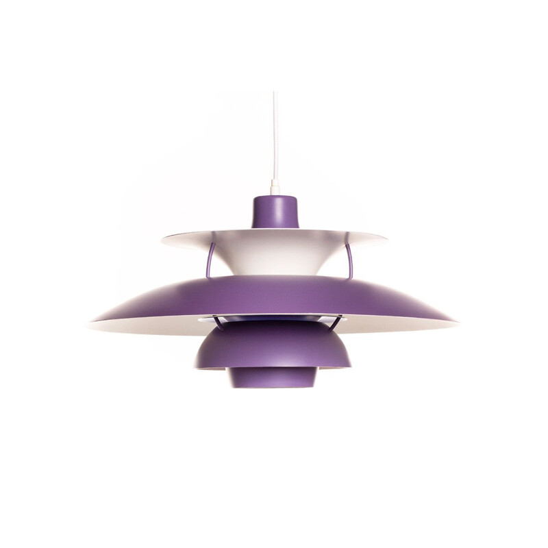 Vintage Purple PH5 Pendant Lamp by Poul Henningsen for Louis Poulsen 1960s