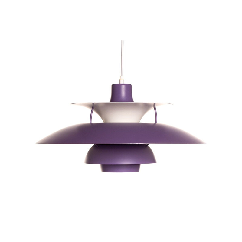 Vintage Purple PH5 Pendant Lamp by Poul Henningsen for Louis Poulsen 1960s