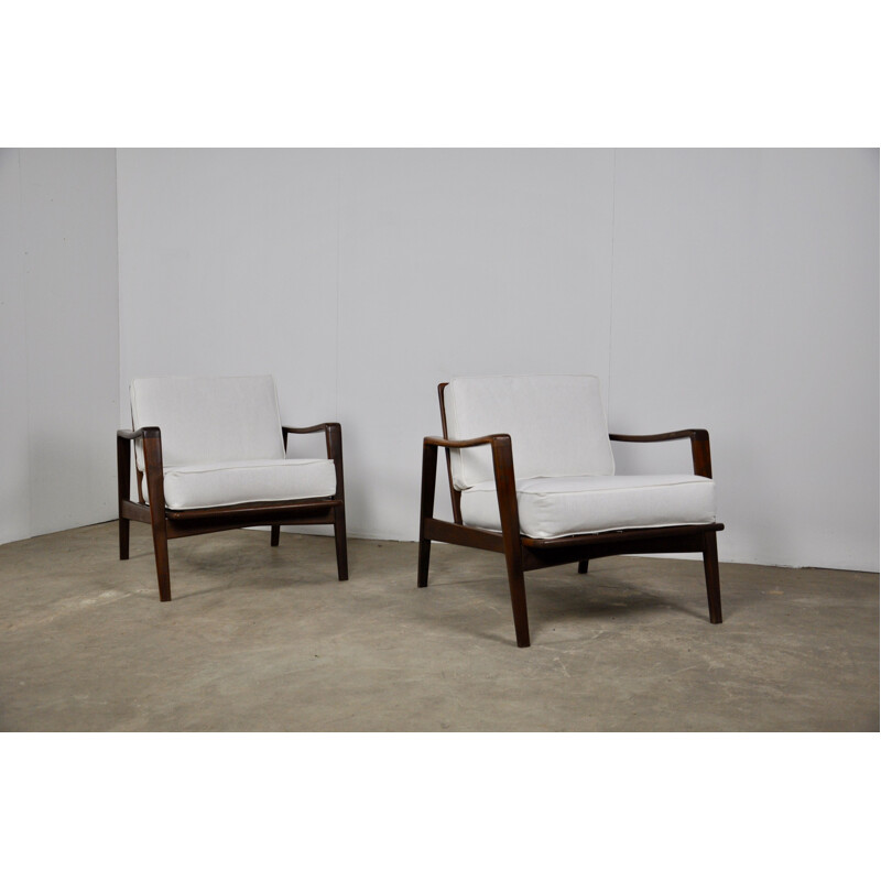 Set of 2 armchairs by ARNE WAHL IVERSEN for KOMFORT 1950S