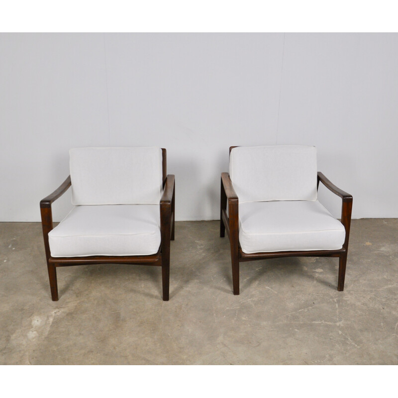 Set of 2 armchairs by ARNE WAHL IVERSEN for KOMFORT 1950S