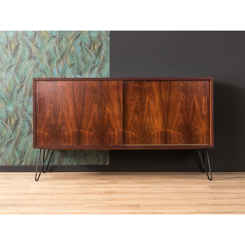 Vintage sideboard for Poul Hundevad in steel and rosewood 1960