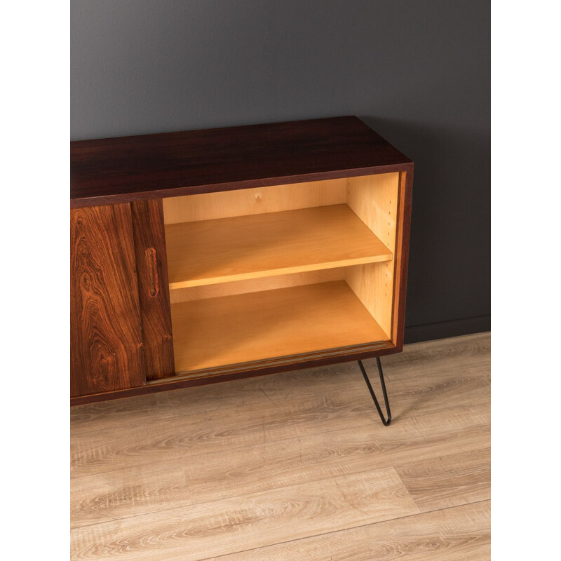 Vintage sideboard for Poul Hundevad in steel and rosewood 1960