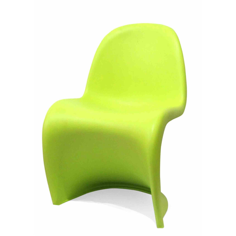 Chaise vintage Verner Panton verte pour enfant