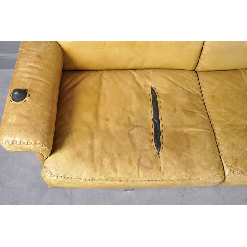 Canapé DS35 vintage en cuir par De Sede