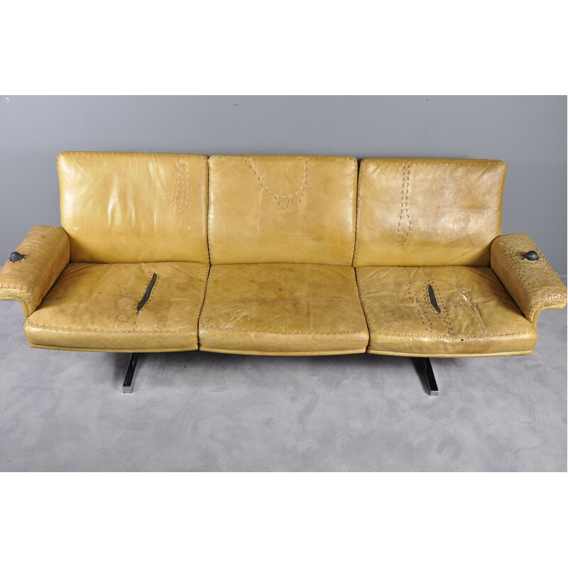 Canapé DS35 vintage en cuir par De Sede