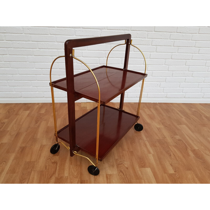 Vintage foldable cart table by Marie Francoise Mondineu, 50s