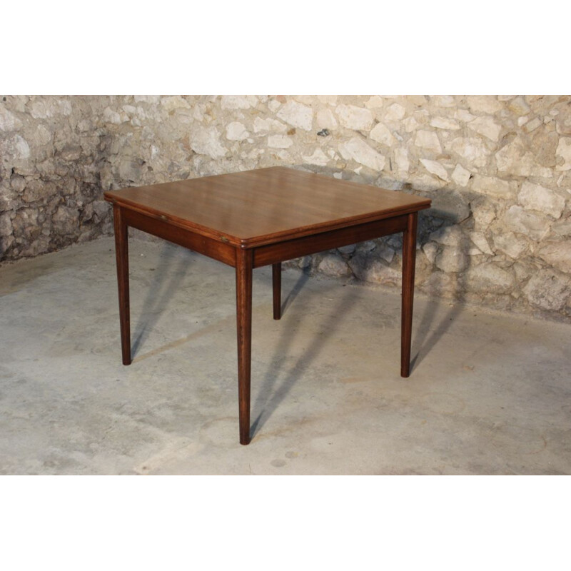 Vintage dining table in teak extendable by Nils Jonsson for Troeds 1960 