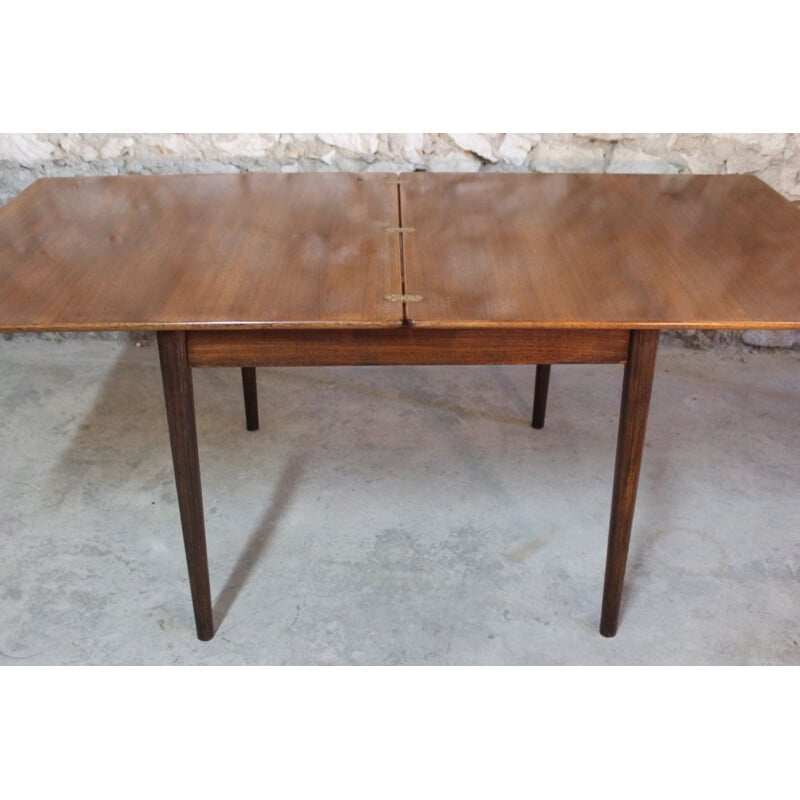 Vintage dining table in teak extendable by Nils Jonsson for Troeds 1960 