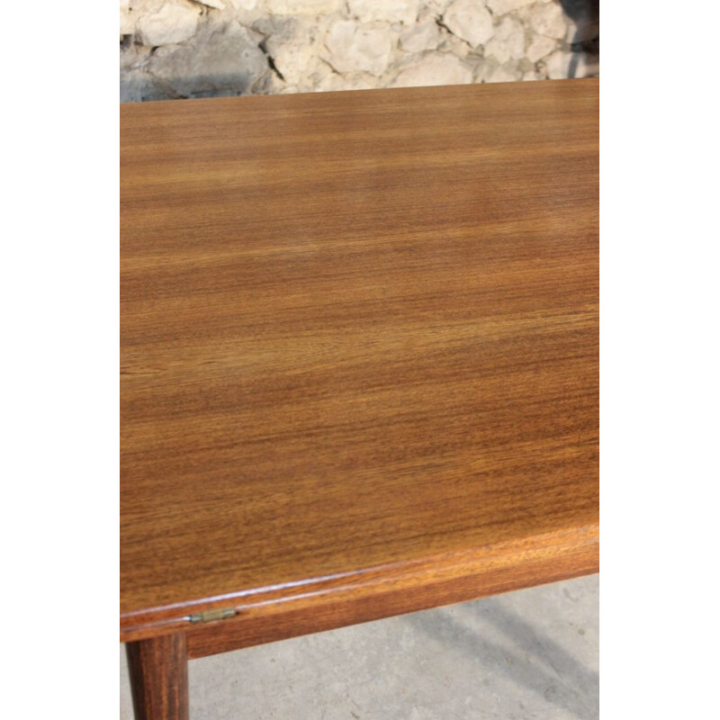 Vintage dining table in teak extendable by Nils Jonsson for Troeds 1960 