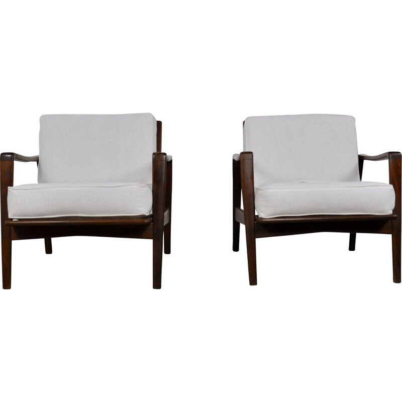 Set of 2 armchairs by ARNE WAHL IVERSEN for KOMFORT 1950S