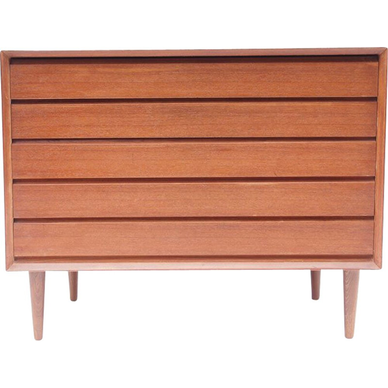 Vintage scandinavian chest of drawers in teakwood 1950