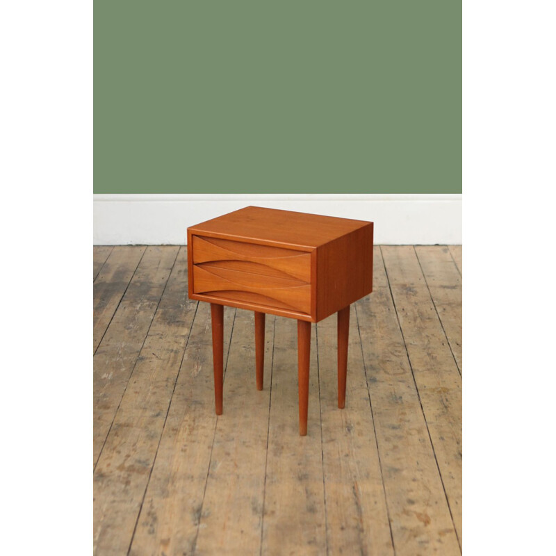 Vintage night stand in teak by Arne Vodder Denmark 1960s