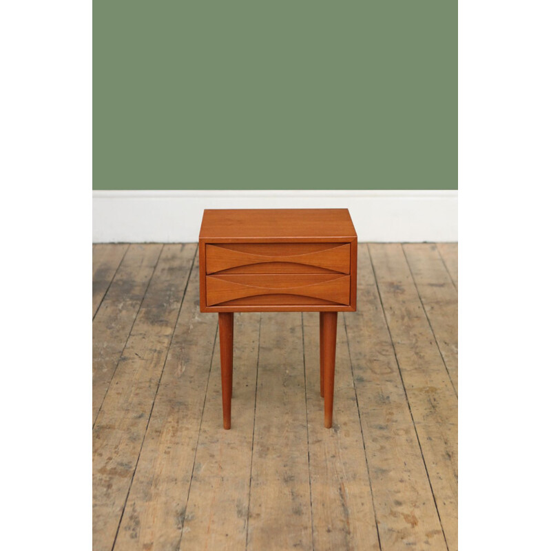 Vintage night stand in teak by Arne Vodder Denmark 1960s