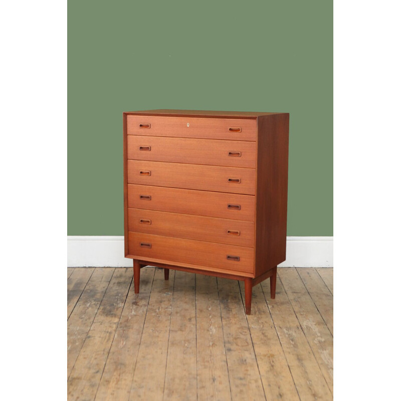 Vintage chest of drawers in teak Dernmak 1960s