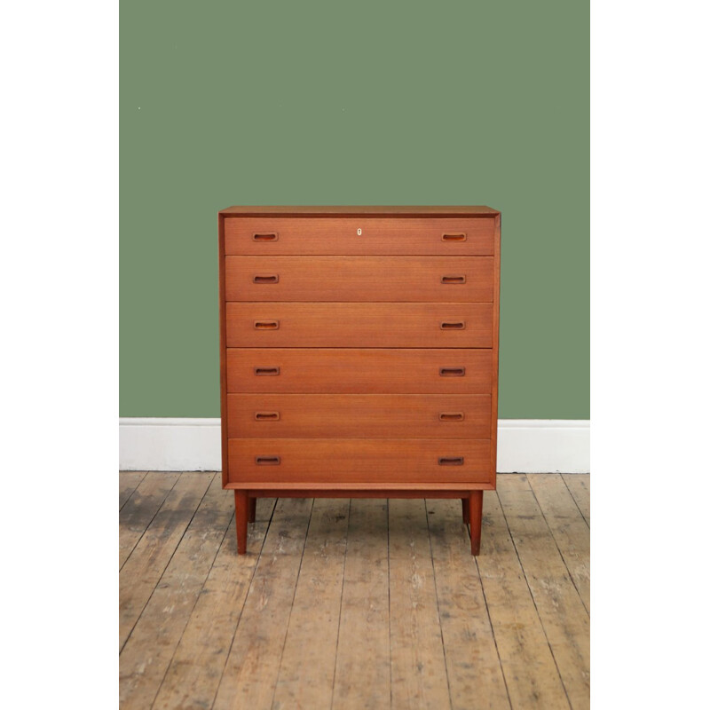 Vintage chest of drawers in teak Dernmak 1960s