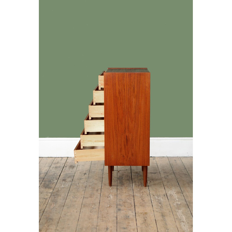 Vintage chest of drawers in teak 1960s Denmark 