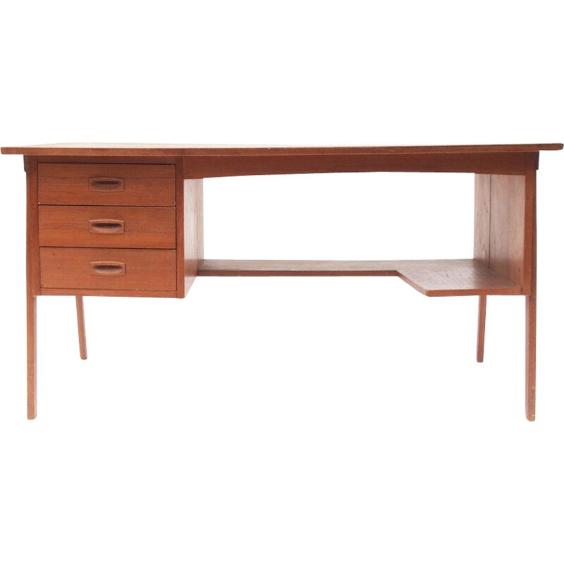 Bureau scandinave vintage en teck