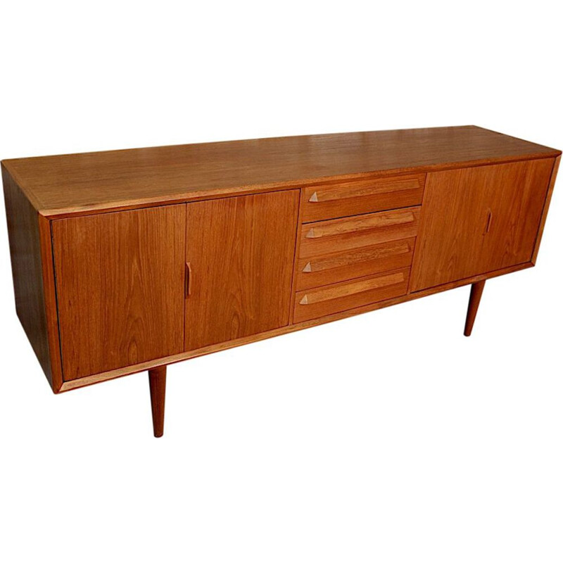 Vintage sideboard teak by Svend Aage Larsen for Faarup Mobelfabrik Scandinavian 1960