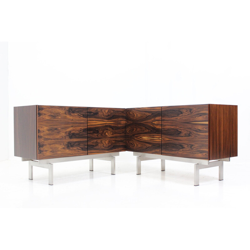 Pair of Brande Mobelfabrik rosewood sideboards, Ib KOFOD-LARSEN - 1960s